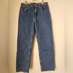 Abercrombie & Fitch Zoe Natural High Rise Ankle Straight Denim